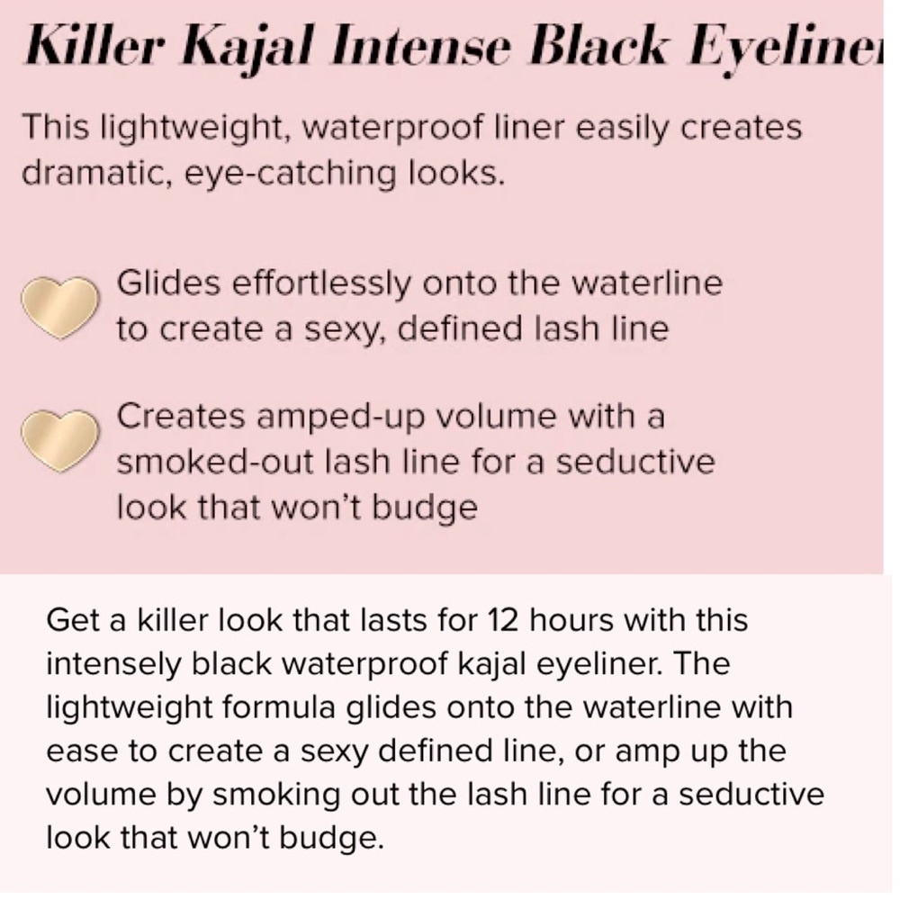 NIB🔥Too Faced - Killer Kajal Eyeliner - Picture 6 of 7